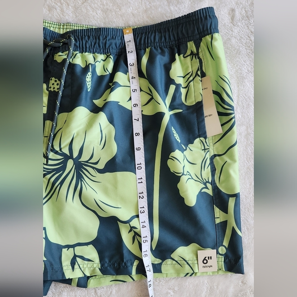 π΄ No Boundaries Menβs Tropical Swim Shorts β Size XL (40β42), NWT, 6β Inseam - Picture 14 of 15